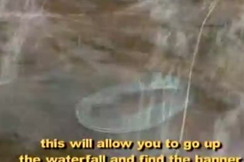 Three men anal pound underneath A Waterfall