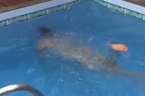 Rocco Brazil In Poolside gay pokefest