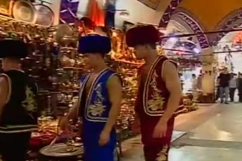 muscular Russian Performers Do A cock Balancing act