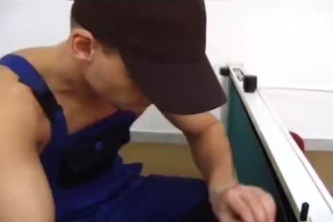 brunette hair teen widens His butthole For A humongous cock