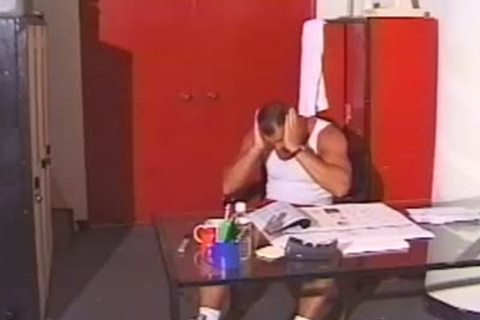 Marc West Jerks his Msucled dick