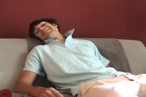 yummy young guy gets A vibrator In his a-hole