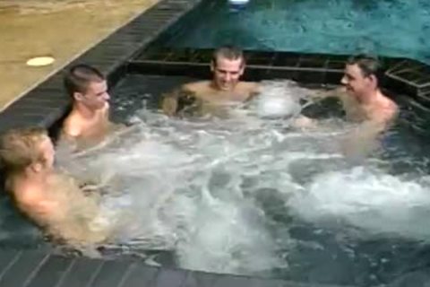 Four stunning yound guys Go On A dick sucking Marathon