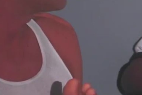 Muscly stud gets greetingss humongous shlong sucked