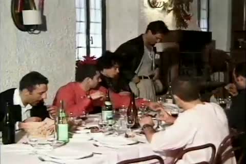 group Of men Share Meal And Tthis duden Tthis dudeir dude cock