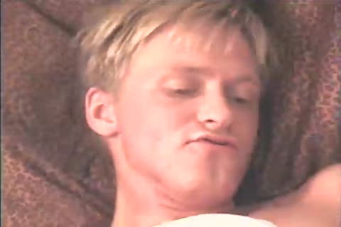 Two blonde homosexuals fuck On The couch