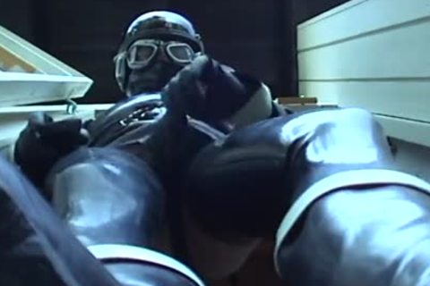 BDSM together with wearing latex