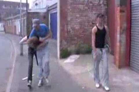 Two Scally twinks bang A Skater