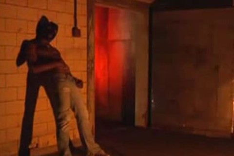 Caged boy and a 3 some