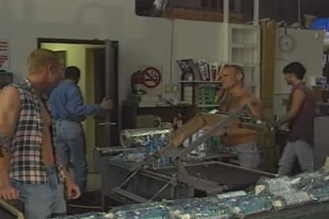 Three mans deep throat And pound Each Others butt holes!