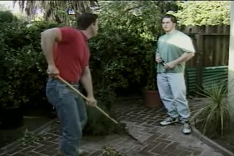 Magic sunglasses and delicious gardener