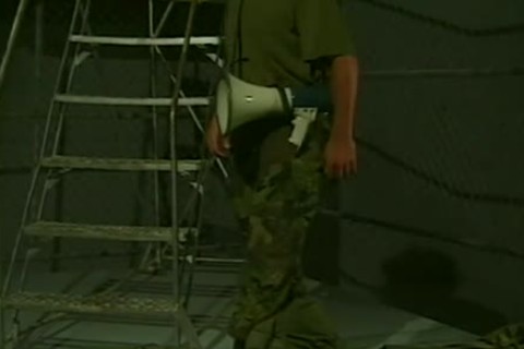 Caucasian couple enjoys nailed rough in uniform