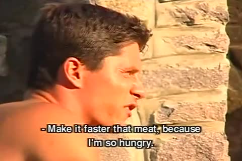 Muscled men have stunning trio outside