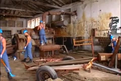 wild Construction Workers Take a Break