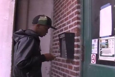 erect black fellow gets his cock sucked Then booty poked