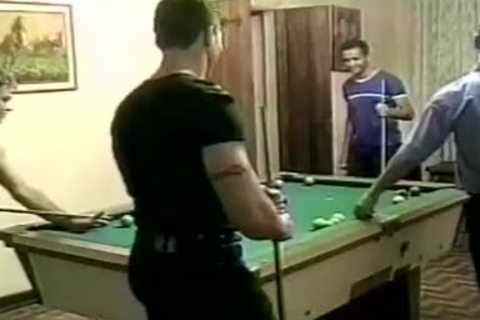 Masculine gay fellows plowing On Tthis guy Pool Table