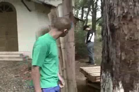 new Marcello Cabral movie scene-thowdys man pokes twink Outdoor