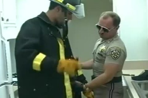 dirty Hard Bodied Muscled homosexual Bears In Uniform pounding Hard