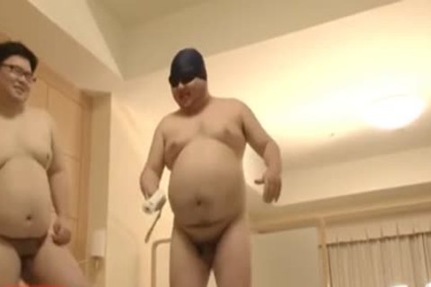 asian Chubs Playing Wii And getting Down