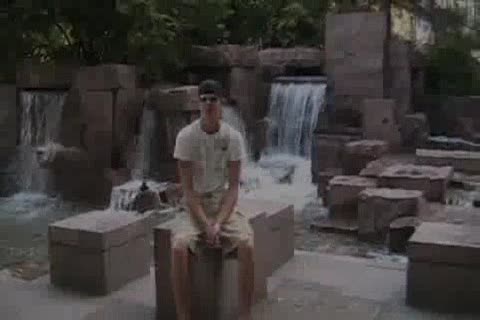 Blond man blowing filthy man.