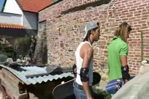 youthful long Haired Skaters