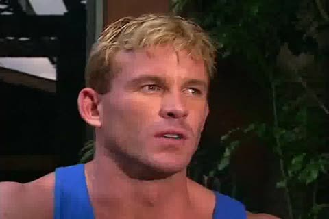 Athletic couple threesome