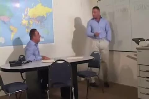 Two naughty men in the Office