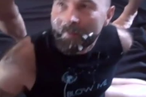 Jizzed cum on face cumpilation