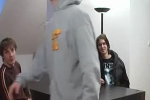 Young bareback threesome