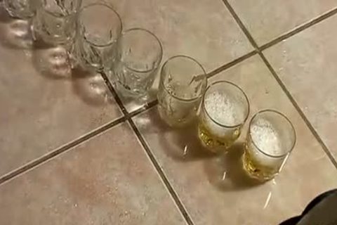 friends Having A Little Contest.
