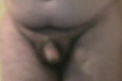 chubby old guy shoves toy Up his anus