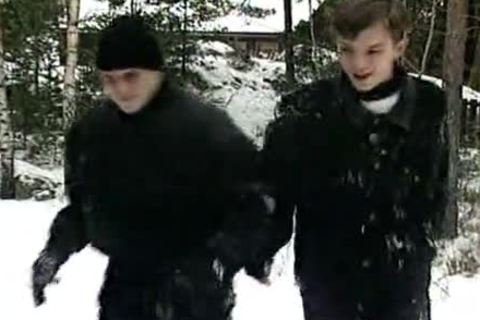 Retro homosexual Face Full Of love juice