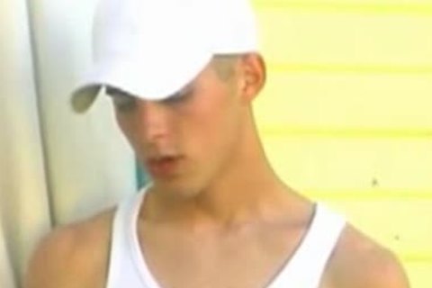 Very sexy young twink bareback blowjob cum scene