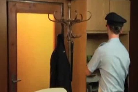 Cop pounds twink bareback