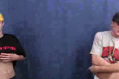 Fucking hard in tandem with twink boy