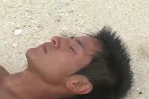 Japanese lads Beach fuck