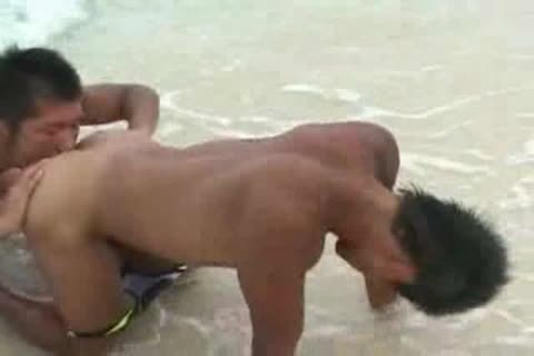Japanese lads Beach fuck