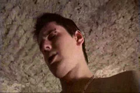 Twink boy swallow scene