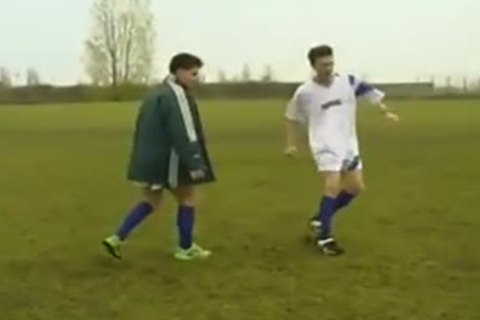 Two gay Football men In dirty banging Coition