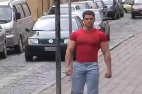 handsome guy shlong jerk offing