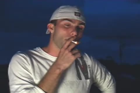 Tattooed boy receives help During Masturbation