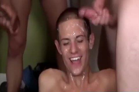 Interracial Bukkake lads get stunning