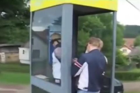 Blindfoldered boys Take It In Tthis chab throat And arse By A Cop