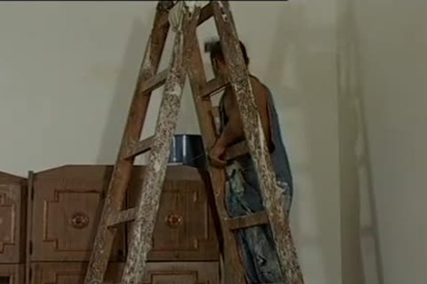 painting a wall and then the buddy