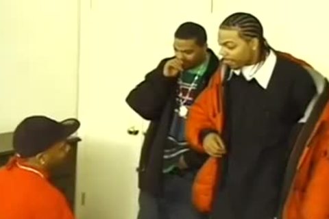 cute swarthy trio driling