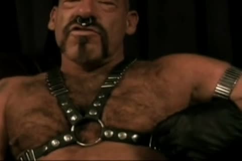 vicious Leather daddy Subdues cookie chap