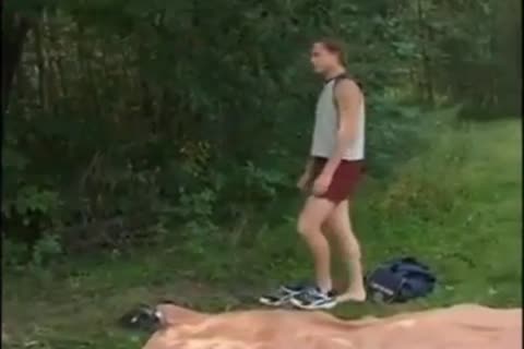 homosexual Sex Outdoor Picnic fun stunning butt poke