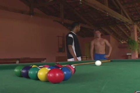 boys receive seduced Playing Snooker enjoys sucking penis
