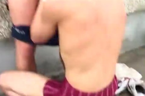 Two Sensual men Share A Steamy plow outdoors