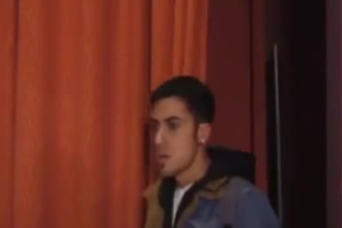 Hard pounding Public bathroom